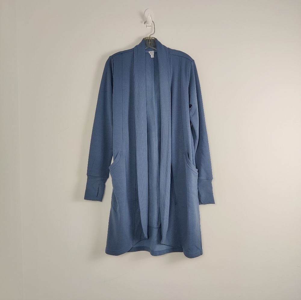 90 Degree By Reflex Women's Long Open Cardigan Approximate Size Large NEW